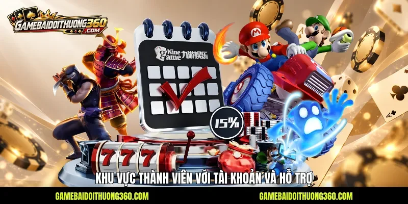 Khu vực thành viên với tài khoản và hỗ trợ Khu vực thành viên với tài khoản và hỗ trợ
