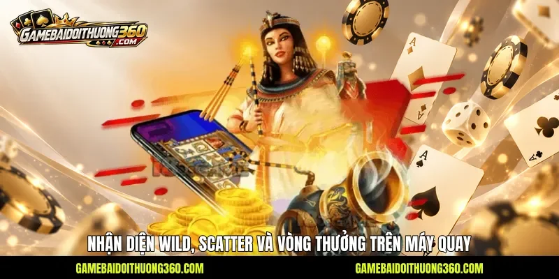 Nhận diện Wild, Scatter và vòng thưởng trên máy quay