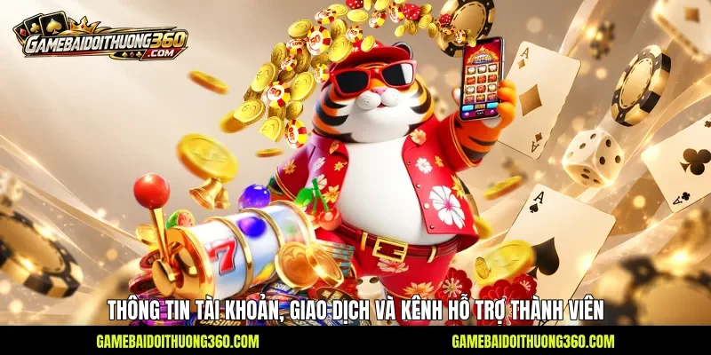 Thông tin tài khoản, giao dịch và kênh hỗ trợ thành viên Thông tin tài khoản, giao dịch và kênh hỗ trợ thành viên